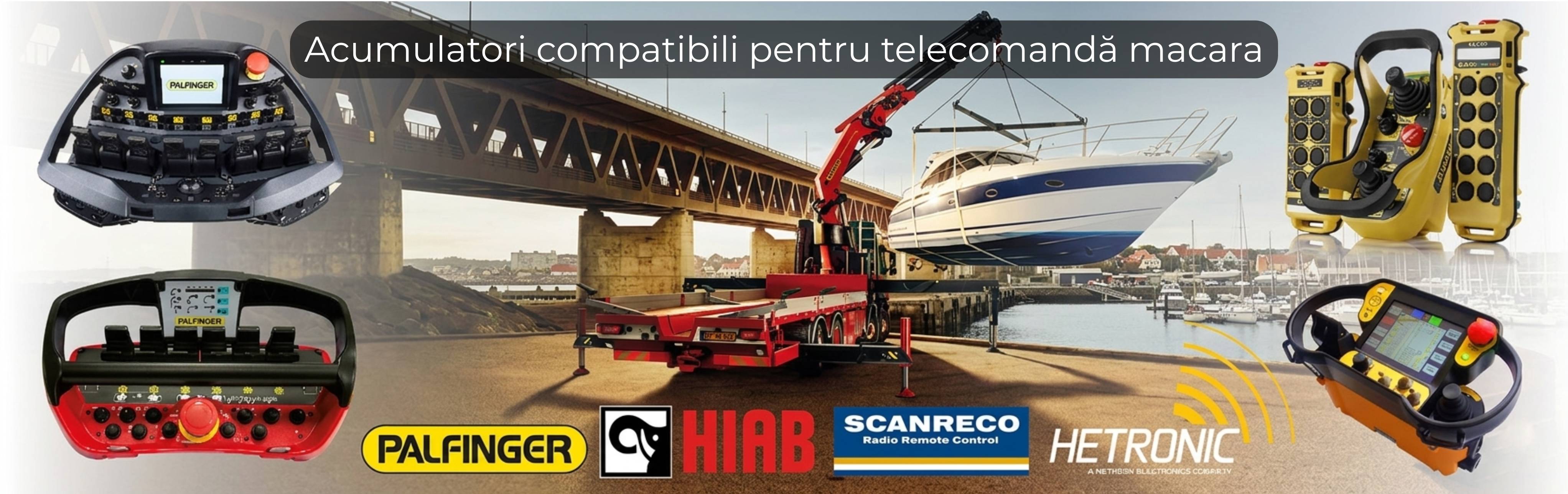Acumulatori pentru telecomandă macara